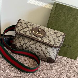 GUCCI Neo Vintage GG Supreme Belt Bag with tags